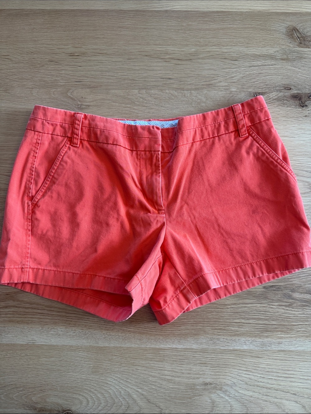 J. Crew Coral Chino Bermuda Shorts